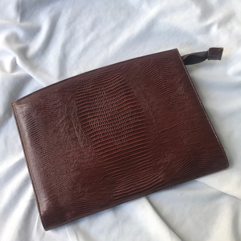 Custom Made Oversized Large Alligator Clutch Purs… - image 1